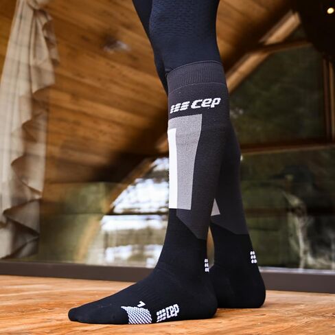 CEP SKI THERMO الجوارب ضغط طويلة للرجال | الجوارب التزلج والتزحلق على الجليد | الحشوة الاستراتيجية لحماية نفطة in Saudi Arabia