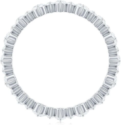 خاتم الأبدية المعتمدة من Moissanite للنساء ، D-VS1 جودة ، خاتم الذكرى السنوية (جاهزة للهدية) in Saudi Arabia