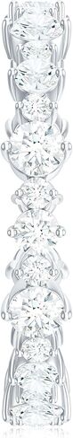 خاتم الأبدية المعتمدة من Moissanite للنساء ، D-VS1 جودة ، خاتم الذكرى السنوية (جاهزة للهدية) in Saudi Arabia