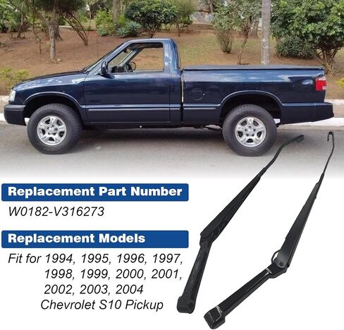W0182-V316273 Front Windshield Wiper Arm Pair for 1994-2004 Chevrolet S10 Pickup - Front Driver & Passenger Side Set Windshield Wiper Arm Set in Saudi Arabia