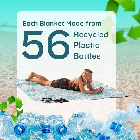 Picnic Blanket - Extra Large, Waterproof, Machine Washable, Easy Storage. Perfect for Camping, Picnics & Outdoor, Children by The Beach or Playing with Dog, 2m x 2m cm (Sound of Summer) in Saudi Arabia