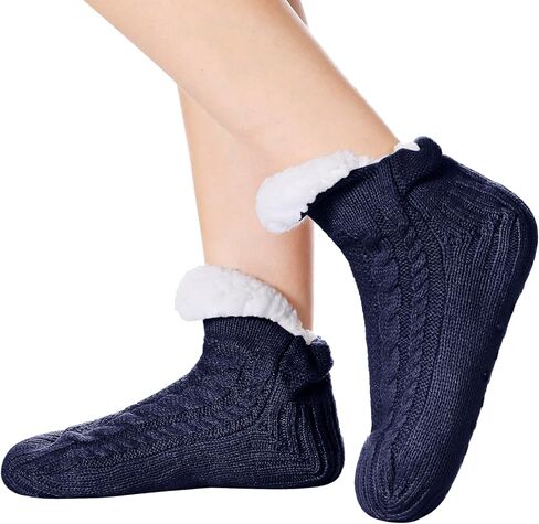 Womens USB Heated Fleece Fuzzy Socks Thermal Winter Feet Heating Pad Cozy Foot Warmer Christmas House Slipper Socks in Saudi Arabia