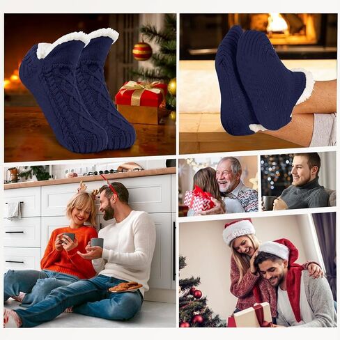 Womens USB Heated Fleece Fuzzy Socks Thermal Winter Feet Heating Pad Cozy Foot Warmer Christmas House Slipper Socks in Saudi Arabia