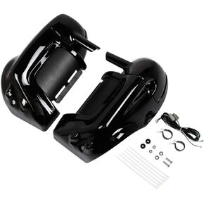 TCMT Lower Vented Leg Fairings + 6.5" Speaker Box Pods Fits For Harley Road King Road Glide Street Glide Electra Glide Ultra-Classic 1983-2013 in Kuwait