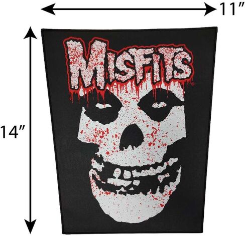 Misfits Bloody Fiend Woven Back Patch - 11" x 14" in Saudi Arabia