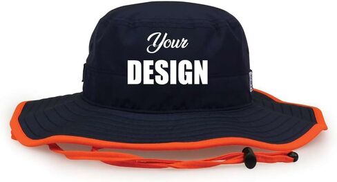 INK STITCH Unisex Custom Stitching Embroidery Booney Bucket Hats - Multi Colors in Saudi Arabia