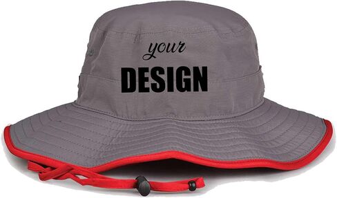 INK STITCH Unisex Custom Stitching Embroidery Booney Bucket Hats - Multi Colors in Saudi Arabia