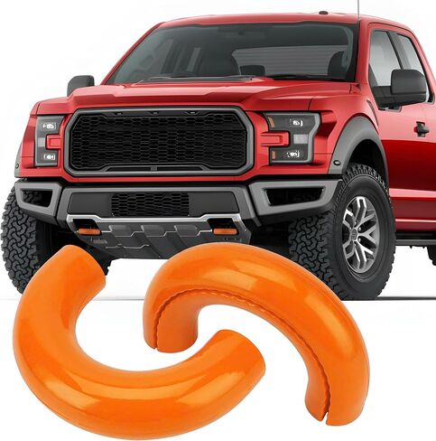 أغطية خطاف السحب متوافقة مع 2004-2018 2019 2020 2021 2022 2023 2024 2025 F150 Accessories BASE BASE/BIG BEND/OUTER BANK-FIT لعام 2017-2021 TUNDRA Accessories Design ، Silicon Rubber (Orange) in Kuwait