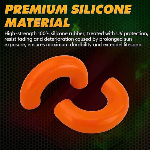 أغطية خطاف السحب متوافقة مع 2004-2018 2019 2020 2021 2022 2023 2024 2025 F150 Accessories BASE BASE/BIG BEND/OUTER BANK-FIT لعام 2017-2021 TUNDRA Accessories Design ، Silicon Rubber (Orange) in Kuwait