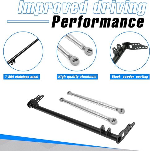 KUAFU Front Traction Control Tie Bar Compatible With 1992-2000 Honda Civic Del Sol, 1994-2001 Acura Integra Aluminum in Saudi Arabia