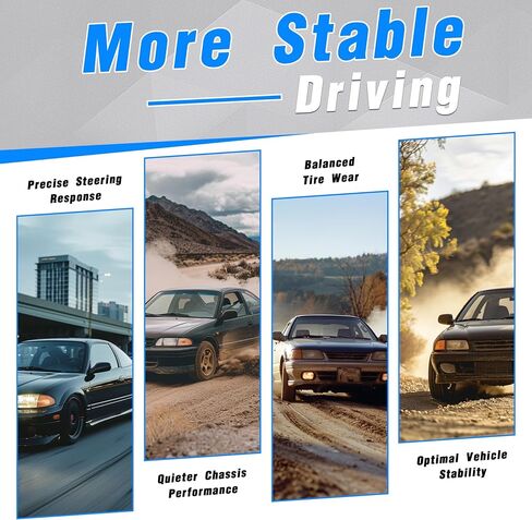 KUAFU Front Traction Control Tie Bar Compatible With 1992-2000 Honda Civic Del Sol, 1994-2001 Acura Integra Aluminum in Saudi Arabia