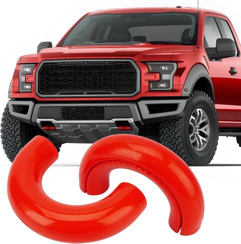 أغطية خطاف السحب متوافقة مع 2004-2018 2019 2020 2021 2022 2023 2024 2025 F150 Accessories BASE BASE/BIG BEND/OUTER BANK-FIT لعام 2017-2021 TUNDRA Accessories Design ، Silicon Rubber (Orange) in Kuwait