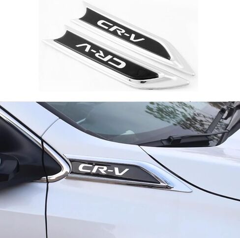 لـ Honda CRV 2017-2022 2pcs ABS ABS Air Vent Vent Hood Houd Fender Trim Side Wing Fender Emblem Emblem Decoration Cover Trim for Honda CRV 2017 2018 2019 2020 2021 2022 in Saudi Arabia