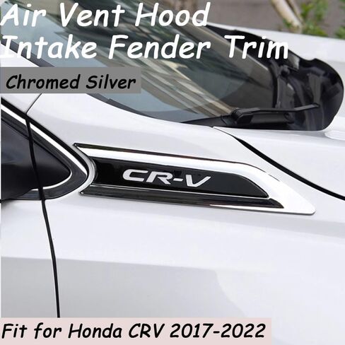 لـ Honda CRV 2017-2022 2pcs ABS ABS Air Vent Vent Hood Houd Fender Trim Side Wing Fender Emblem Emblem Decoration Cover Trim for Honda CRV 2017 2018 2019 2020 2021 2022 in Saudi Arabia