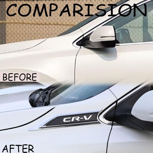 لـ Honda CRV 2017-2022 2pcs ABS ABS Air Vent Vent Hood Houd Fender Trim Side Wing Fender Emblem Emblem Decoration Cover Trim for Honda CRV 2017 2018 2019 2020 2021 2022 in Saudi Arabia