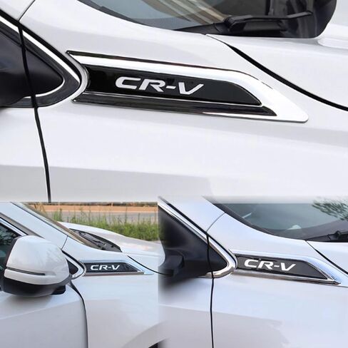لـ Honda CRV 2017-2022 2pcs ABS ABS Air Vent Vent Hood Houd Fender Trim Side Wing Fender Emblem Emblem Decoration Cover Trim for Honda CRV 2017 2018 2019 2020 2021 2022 in Saudi Arabia
