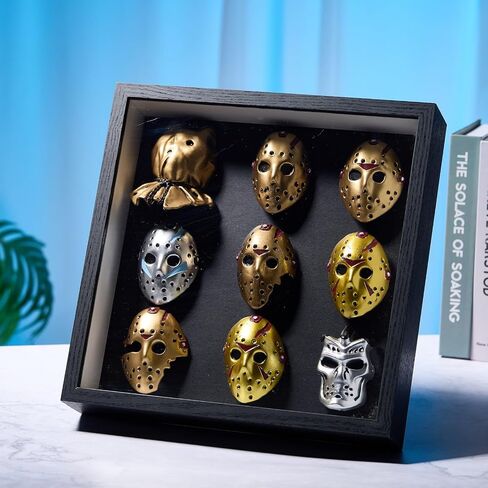 2025 Iconic Jason Voorhees Movie Mask Collection - 9 Variations, Display Size 30CM/12.6in, for Horror Fans and Collectors in Saudi Arabia