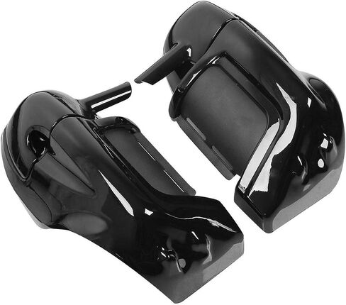 TCMT Lower Vented Leg Fairings + 6.5 "PODS SPEALER BODS يناسب Harley Road Road Road Glide Glide Electra Glide Ultra-Classic 1983-2013 in Kuwait