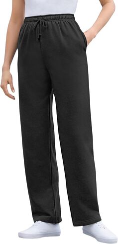 Woman Within Women's Plus Size Easy Fleece SweatPants in Kuwait