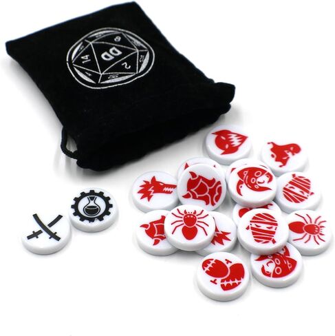 Roleplay D&D Class and Monster Tokens for Dungeons and Dragons White in Saudi Arabia