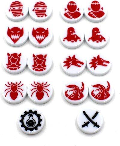 Roleplay D&D Class and Monster Tokens for Dungeons and Dragons White in Saudi Arabia