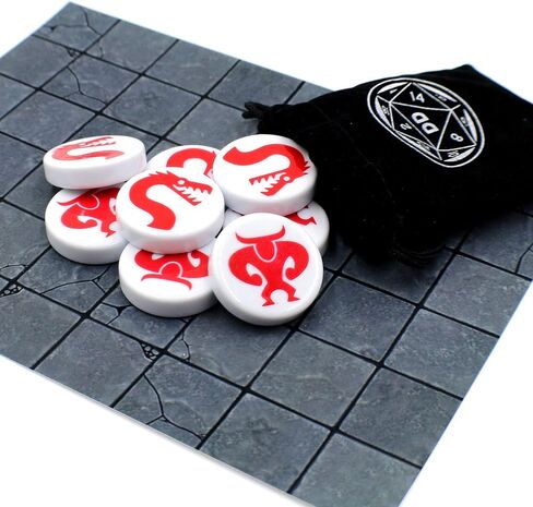 Roleplay D&D Class and Monster Tokens for Dungeons and Dragons White in Saudi Arabia