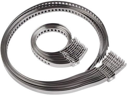 10PCS Universal Adjustable Drive Shaft CV Boot Clamp Kit For Axle CV Joint Boot Crimp Stainless Steel Compatible With Various Vehicles in Kuwait