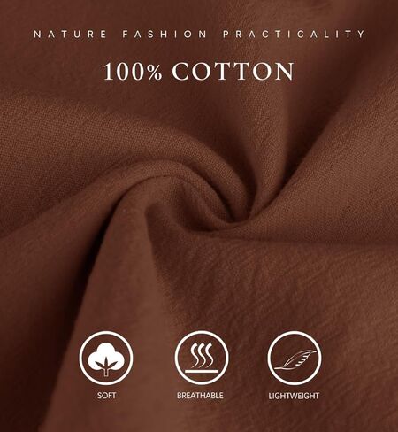 ECUPPER Womens Cotton Cropped Pants Loose Fit Wide Leg Capri Casual Plus Size Elastic Waist Trousers in Kuwait