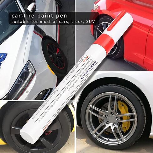 JTLB 1 Pack Waterproof Professional Car Pencil Tire Paint Pen for Easy Tire Marking and Labelling (Red) in Saudi Arabia