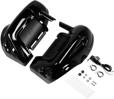 TCMT Lower Vented Leg Fairings + 6.5" Speaker Box Pods Fits For Harley Road King Road Glide Street Glide Electra Glide Ultra-Classic 1983-2013 in Kuwait