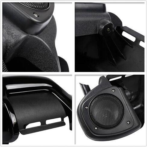 TCMT Lower Vented Leg Fairings + 6.5" Speaker Box Pods Fits For Harley Road King Road Glide Street Glide Electra Glide Ultra-Classic 1983-2013 in Kuwait