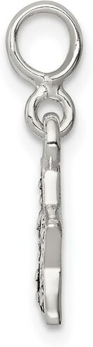 JewelryWeb 925 Sterling Silver Polished Enameled Star Enhancer Charm 20x10mm Wide Pendant Necklace for Women in Saudi Arabia