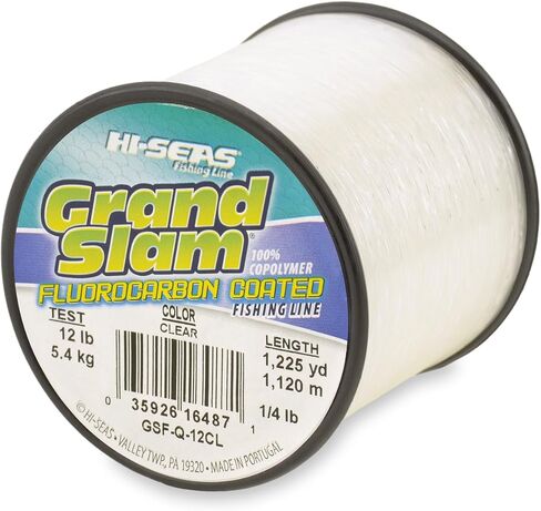 HI-SEAS Grand Slam Fluorocarbon Coated Fishing Line, 15 lb Test, 0.015" Diameter, Clear, 975 yd in Saudi Arabia