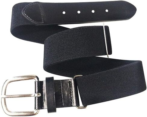 Adjustable Baseball Belt, Elastic Webbing with Leather Tab for Teens, Adults, Baseball, Golf, Running, Softball Belt in Saudi Arabia