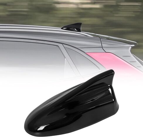 غطاء هوائي زعانف القرش ، أغطية هوائي سقف السيارة متوافقة مع Hyundai Kona 2018 2019 2020 2021 2022 2023،96210-J9300 ، غطاء هوائي أعلى مع رقاقة ، أسود لامع in Kuwait