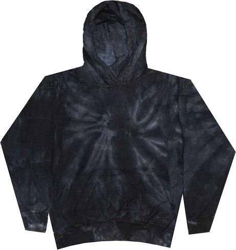 Colortone Kids Tie Tie Dye pulver Hoodies - كلاسيكي لا يتناسب مع بلوزات مقنعين للأولاد والبنات in Kuwait