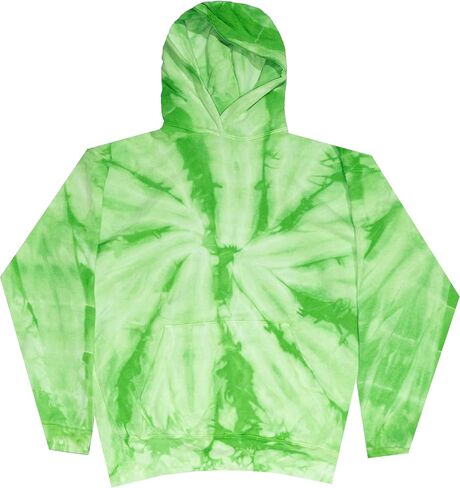 Colortone Kids Tie Tie Dye pulver Hoodies - كلاسيكي لا يتناسب مع بلوزات مقنعين للأولاد والبنات in Kuwait
