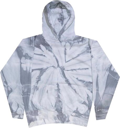Colortone Kids Tie Tie Dye pulver Hoodies - كلاسيكي لا يتناسب مع بلوزات مقنعين للأولاد والبنات in Kuwait