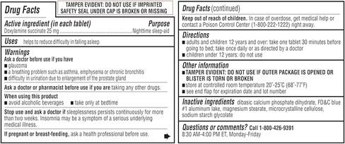 Kirkland Signature Night Time Aid (Doxylamine Succinate 25 mg) ، 96 قرصًا (حزمة 4) in Saudi Arabia