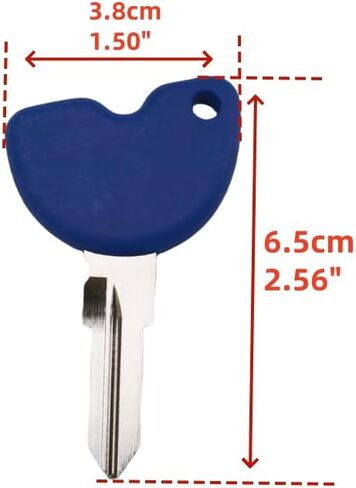 Motorcycle Uncut ignition Key For Piaggio 3VTE Fly 125 200 250 300 GTV LXV150 GTV250 GTS GTS300 GTS250 (Black) in Saudi Arabia