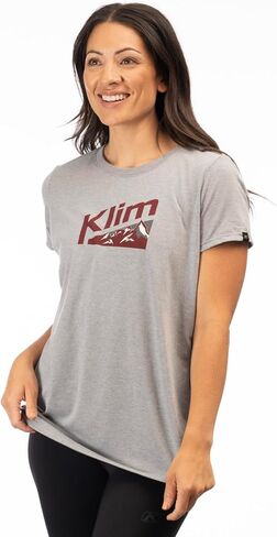 KLIM Women's Mountain Peak Tri-Blend Short Sleeve Tee Shirt in Kuwait