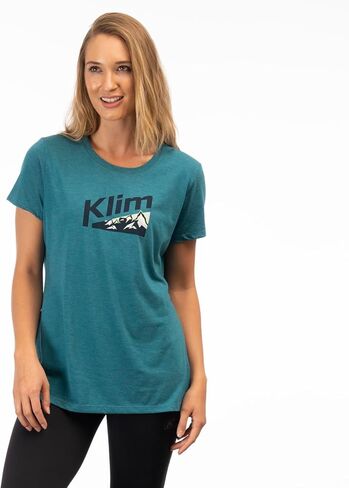 KLIM Women's Mountain Peak Tri-Blend Short Sleeve Tee Shirt in Kuwait