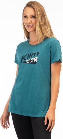 KLIM Women's Mountain Peak Tri-Blend Short Sleeve Tee Shirt in Kuwait