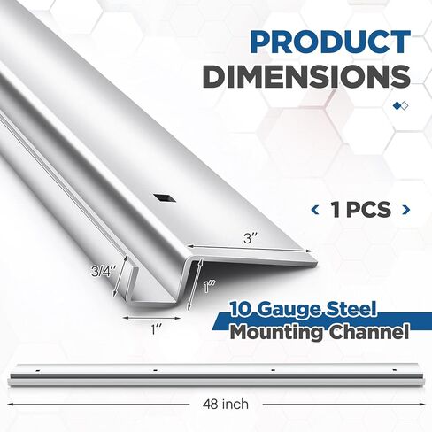 2 Pcs 10ga Steel Ramps Bracket for 48" x 4" Heavy Duty Trailer Ramps Attaching Lip Mounting Channel Ramp Ends for Trailers Tailgates Trunk Beds (Black) in Saudi Arabia