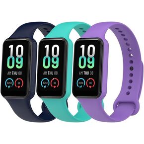 متوافق مع أحزمة Amazfit Band 7 البديلة، وأساور معصم من السيليكون الناعم، وحزام معصم رياضي قابل للتعديل للنساء والرجال in Saudi Arabia