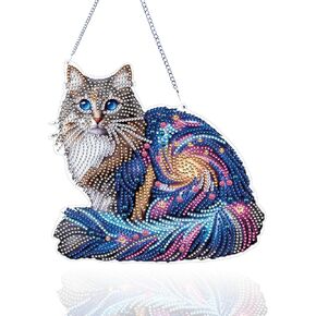 VNRGG DIY Hanging Diamond Art Pendant Painting Kit Butterfly Special Shape Crystal Diamond Art Painting Garden Wall Hanging Kit Hanging Decorations Box Set in Kuwait