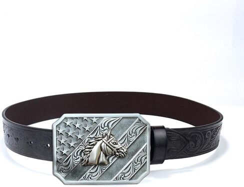 Horse Belt Buckle for Men Women, Western Cowboy Religion Horseman Prayer Vintage Fathers Day Patriotic 4th of July Party Christmas Gifts in Saudi Arabia