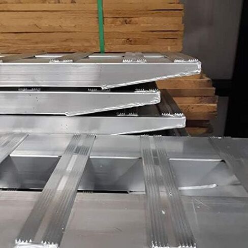 مجموعة من 2. 8 'سلالم الألومنيوم للمعدات الثقيلة SKID SKID TRACTOR TRACK TRACK RAMPS 2 RAMPS = 10000 رطل 96 "(8') in Kuwait