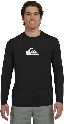 Quiksilver Men's Swimwear Regular Fit UPF 50 Long Sleeve Sun Tee Rash Guard Shirt (S-XXL) in Saudi Arabia