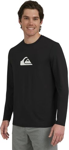 Quiksilver Men's Swimwear Regular Fit UPF 50 Long Sleeve Sun Tee Rash Guard Shirt (S-XXL) in Saudi Arabia